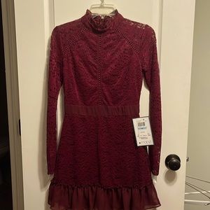 B. Darlin dress lace dress in wine red size 5/6